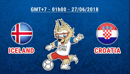 Nhận Định Soi Kèo Iceland vs Croatia- World Cup 2018, 1h00 Ngày 27/6/2018