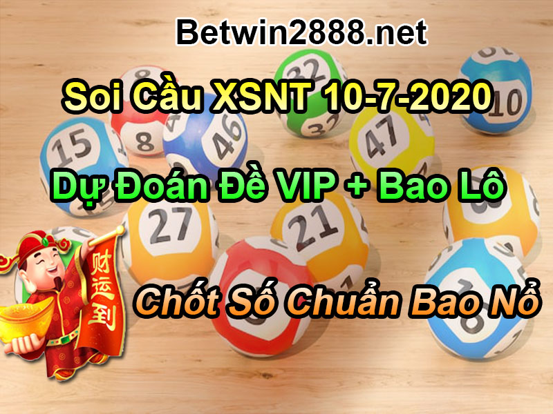 Soi Cầu XSNT 10/7/2020 Thứ 6 - Dự Đoán Xổ Số Ninh Thuận 10-07-2020